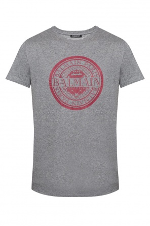 T-shirt with a printed logo, zdjęcie 1 T-shirt with a printed logo od Balmain